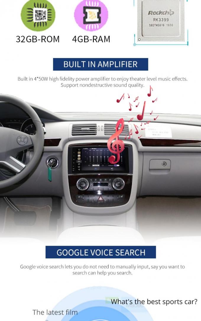 Android 8,1 mapas equipados reprodutor de DVD de Google Navitel Igo do Benz de Mercedes