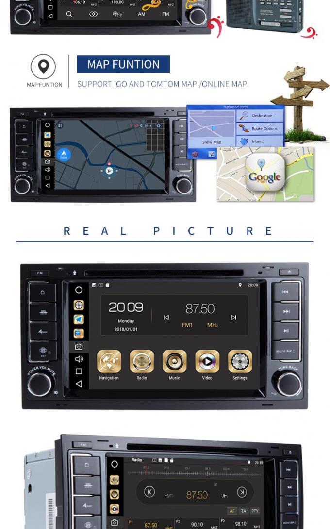 A VW estereofônica do áudio Golf o reprodutor de DVD, relação do espelho dos multimédios no reprodutor de DVD do carro do traço
