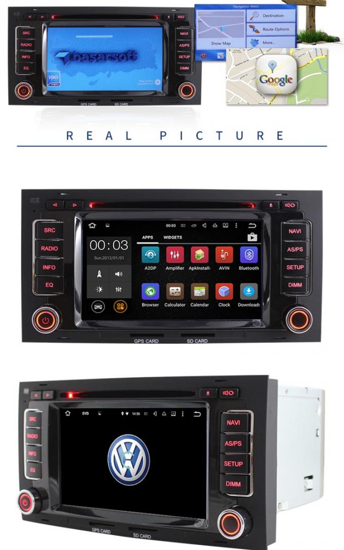 Reprodutor de DVD Touareg de Volkswagen do carro de Android 7,1 com câmera BT WIFI AM FM
