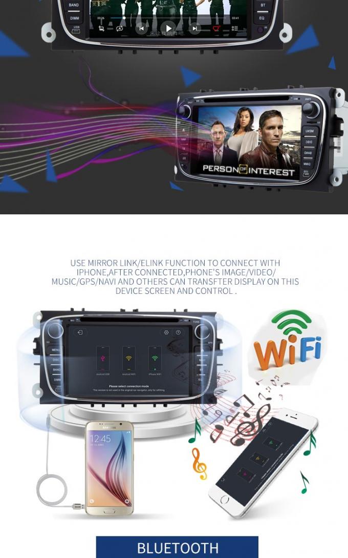 Reprodutor de DVD da expedição de Android 8,1 Ford com estéreo do rádio dos multimédios da navegação de GPS
