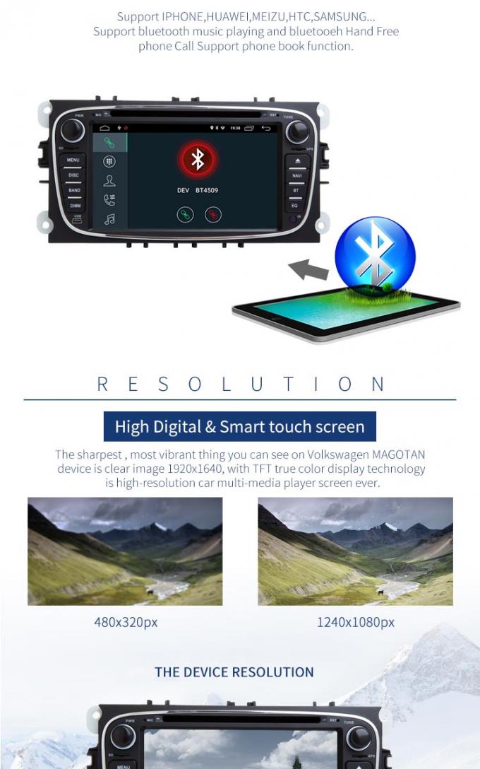Reprodutor de DVD da expedição de Android 8,1 Ford com estéreo do rádio dos multimédios da navegação de GPS
