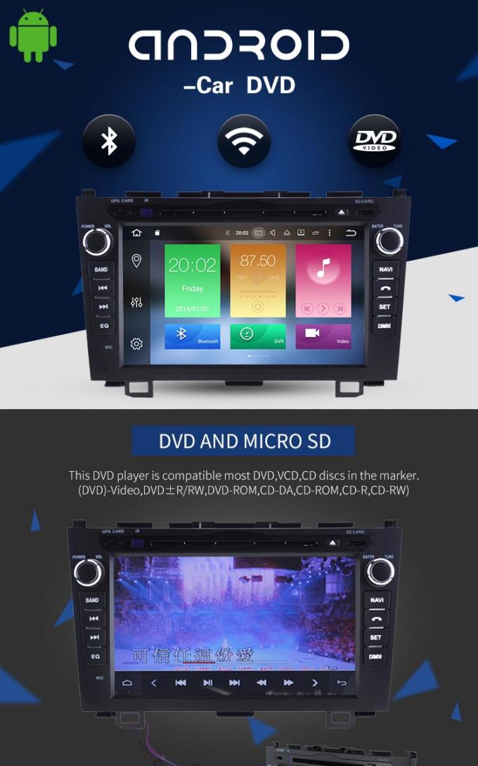 Reprodutor de DVD do carro de Honda Civic dos multimédios do Mp3 Mp5, tela que espelha no reprodutor de DVD do carro do traço