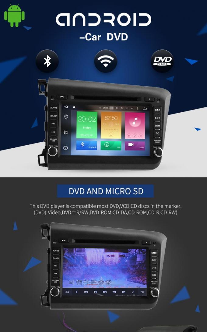 De Android da aleta reprodutor de DVD com Gps, reprodutor de DVD do carro para fora do carro 4*50W para Honda Odyssey