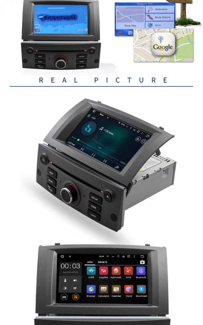 Afinador de rádio incorporado do reprodutor de DVD de Peugeot 308 da câmera da parte traseira do MP3 MP4 USB SD