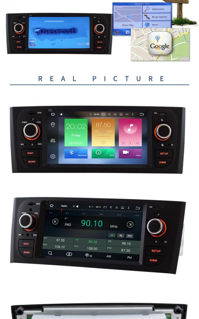 Reprodutor de DVD de GPS do carro de Android 8,0 com função de FM AM para Fiat PUNTO VELHO