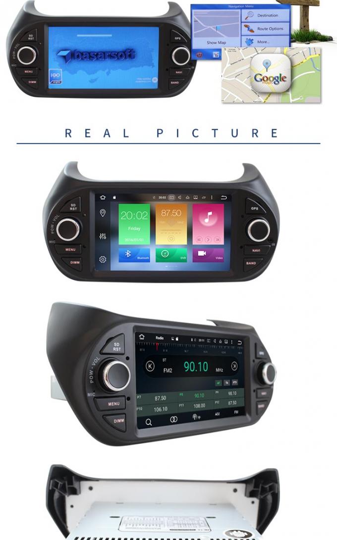 Reprodutor de DVD Android 8,0 do carro de FIAT com câmera RDS do Rearview para Fiorion