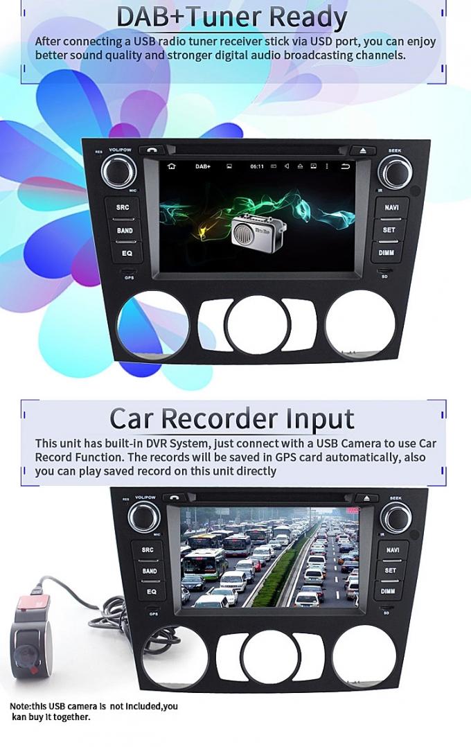 Bmw de Mirrorlink Android no reprodutor de DVD do carro, reprodutor de DVD do Bmw da tela de Capasitive