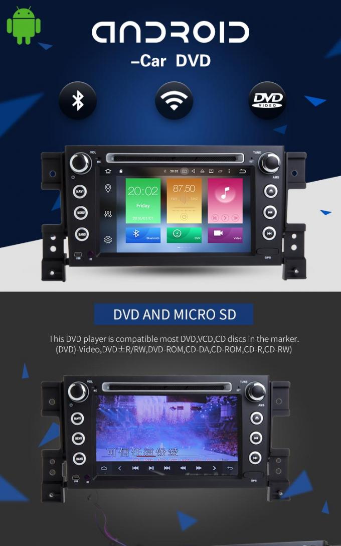 Reprodutor de DVD video do carro de SUZUKI dos multimédios de Android 8,0 para GRAND VITARA
