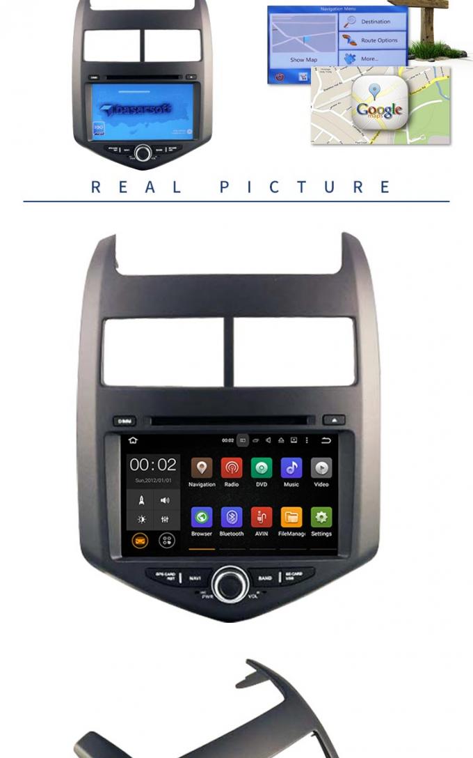 8 o processador central Bluetooth do reprodutor de DVD PX3 4core do carro de Chevrolet do tela táctil da polegada apoiou